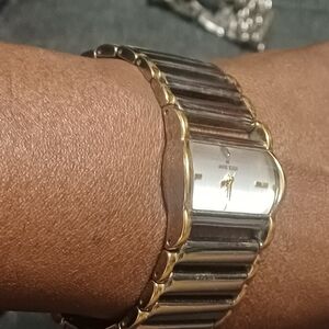 Anne Klein Gold and Silver Watch